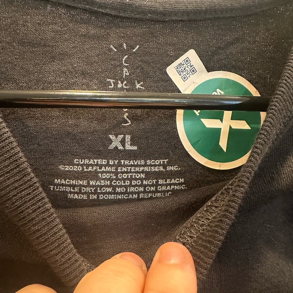 Cactus Jack Black Tee men’s size XL - Picture 2 of 3